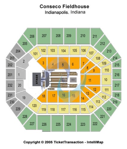 Conseco Fieldhouse Seating Chart