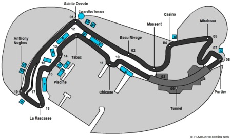 monaco grand prix map. Monaco Grand Prix Seating Map