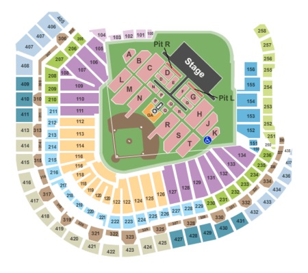 Taylor Swift Tickets Houston on Madonna Seating Map Capacity N A Taylor Swift Seating Map Capacity N A